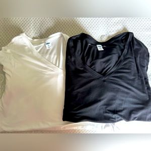Old navy , black and white Luxe Tees